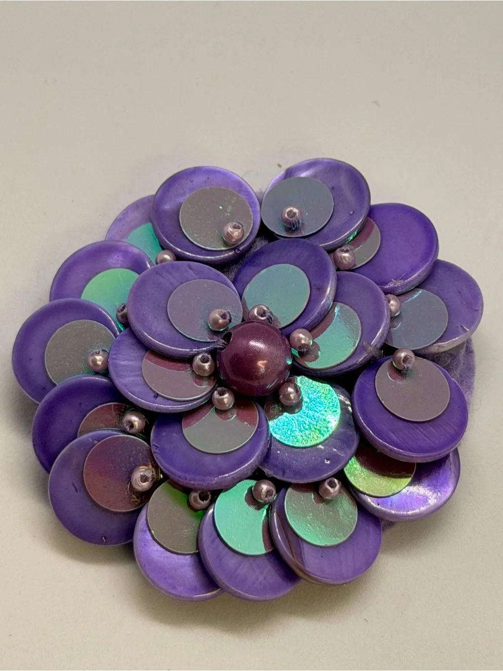 Vintage Purple Statement Brooch
